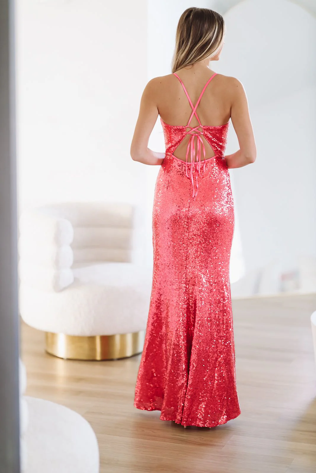 She Has Charisma Maxi Dress - Pink - Image 3